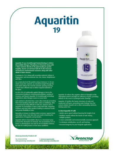 Aquaritin 19 | Avoncrop Amenity Products