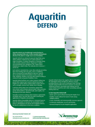 Aquaritin Defend | Avoncrop Amenity Products